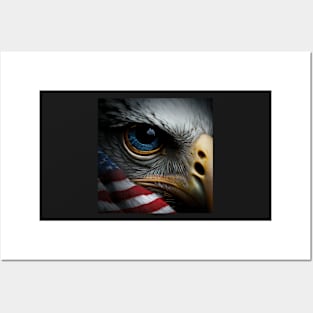 USA, Bald Eagle, America, American Flag, Posters and Art